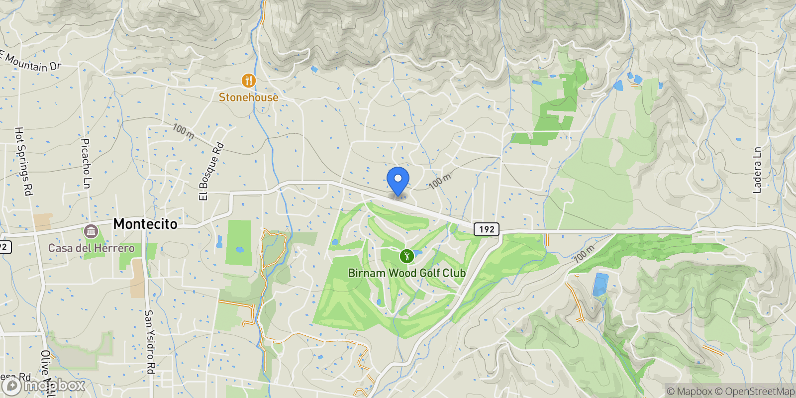 Map showing 610 Olive Road , Montecito, CA 93108, Montecito, California, United States.