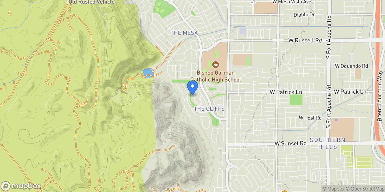 Map showing 6133 Stone Rise Street, Las Vegas, NV 89135, Las Vegas, Nevada, United States.