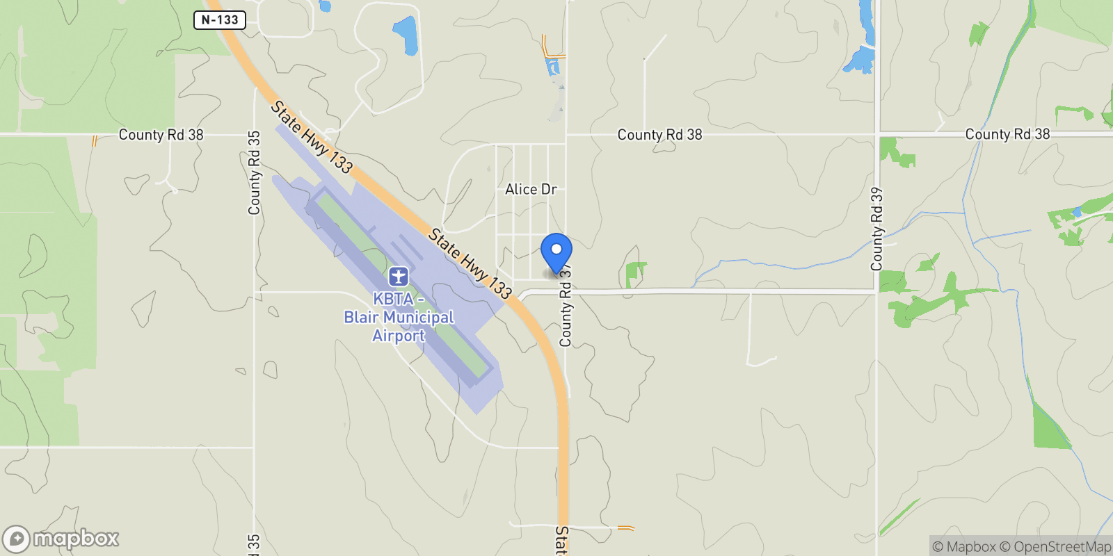 Map showing 10032 Kings Drive, Omaha, NE 68142, Omaha, Nebraska, United States.
