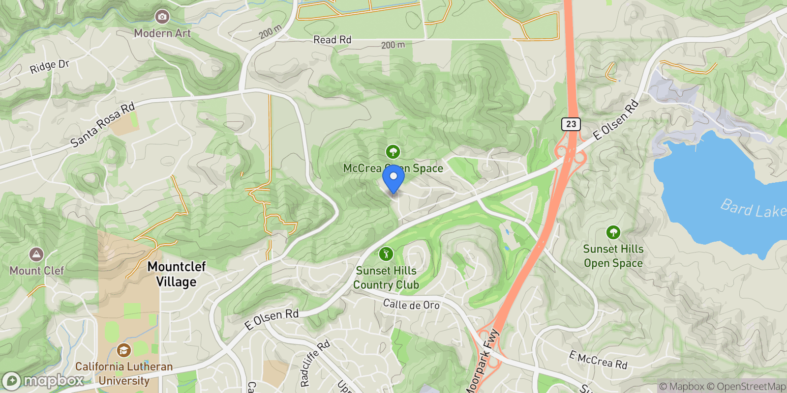 Map showing 4296 Avenida Amelgado, Thousand Oaks, CA 91360, Thousand Oaks, California, United States.
