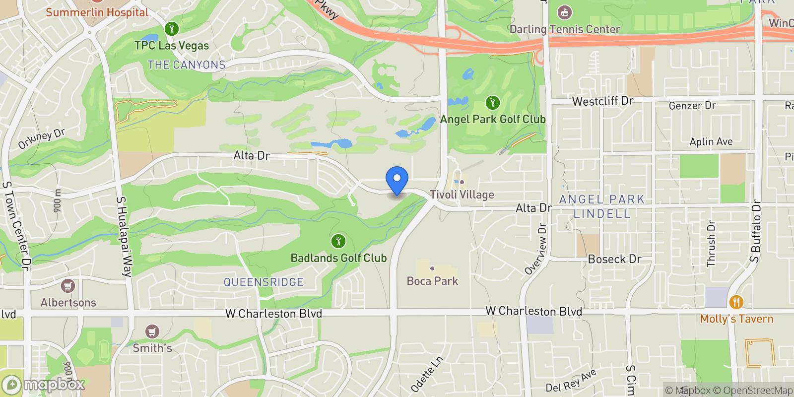 Map showing 9101 Alta Drive #301, Las Vegas, NV 89145, Las Vegas, Nevada, United States.