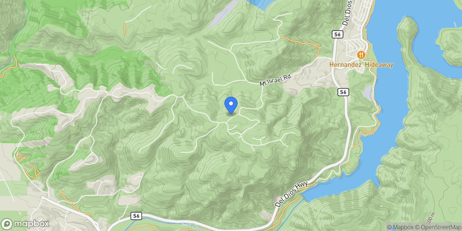 Map showing 18238 Avenida Apice, Rancho Santa Fe, California, United States.