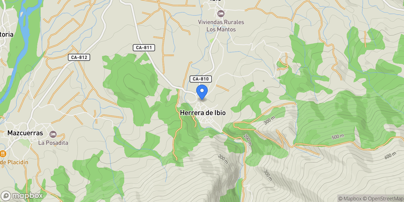 Map showing Barrio Herrera de Ibio, 39509, Herrera de Ibio, Cantabria, Herrera de Ibio, Mazcuerras, Cantabria, Spain.