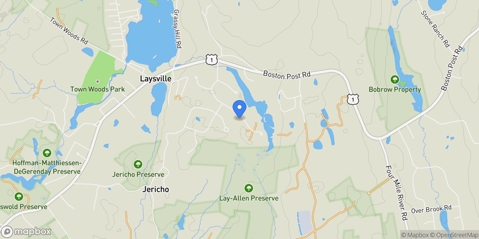 Map showing 23 Lords Meadow Lane, Old Lyme, CT 06371, Lyme, Connecticut, United States.
