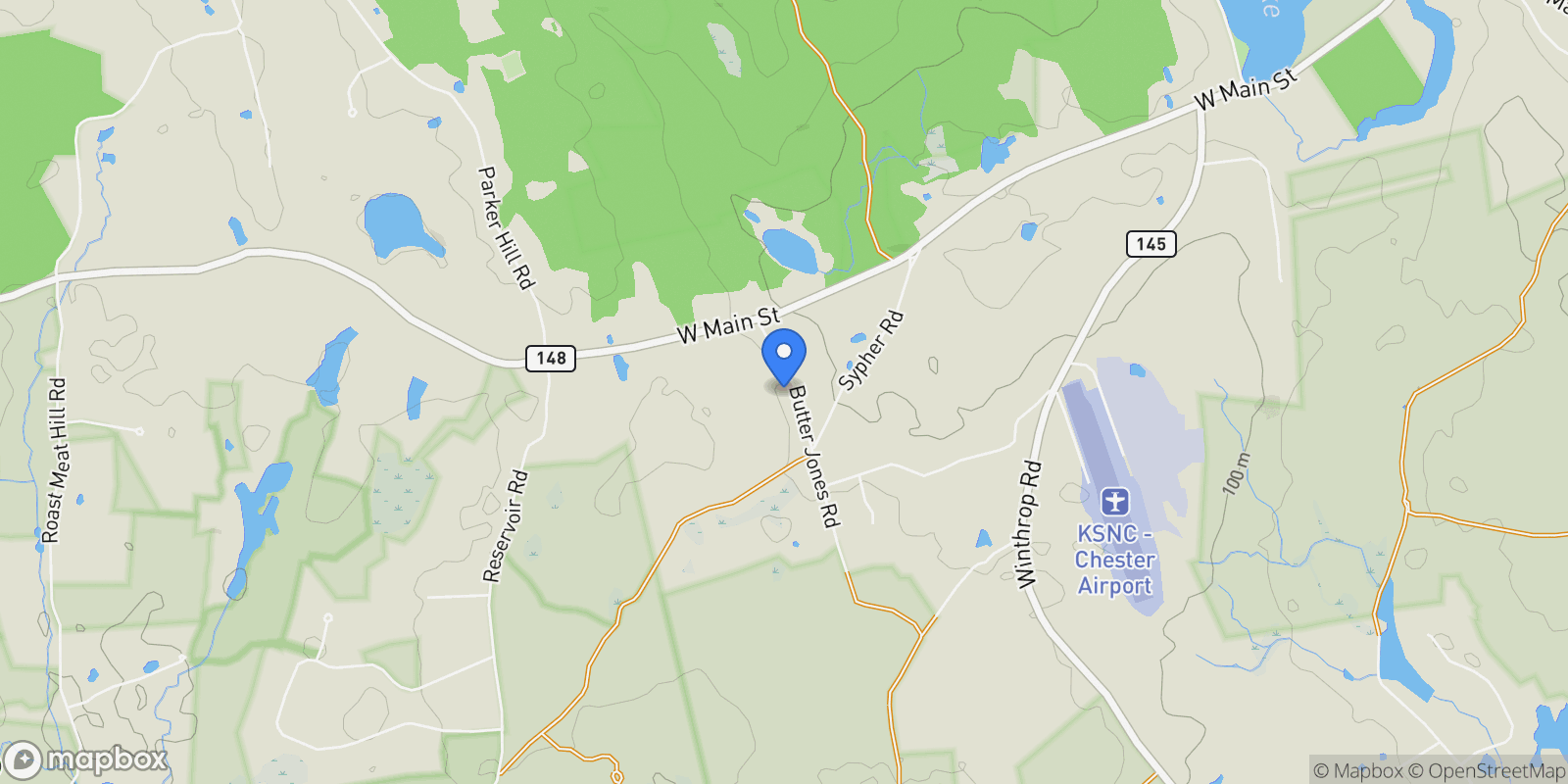 Map showing 8 Butter Jones Road, Chester, CT 06412, Chester, Connecticut, United States.