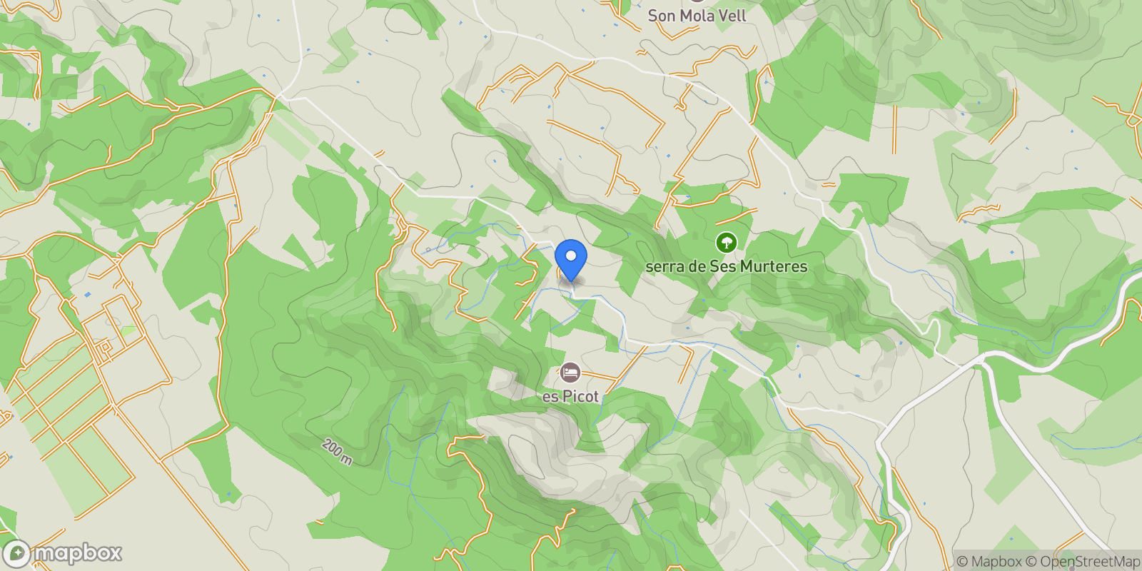 Map showing Cami de Sa Mola, Manacor, Balearic Islands, Spain.