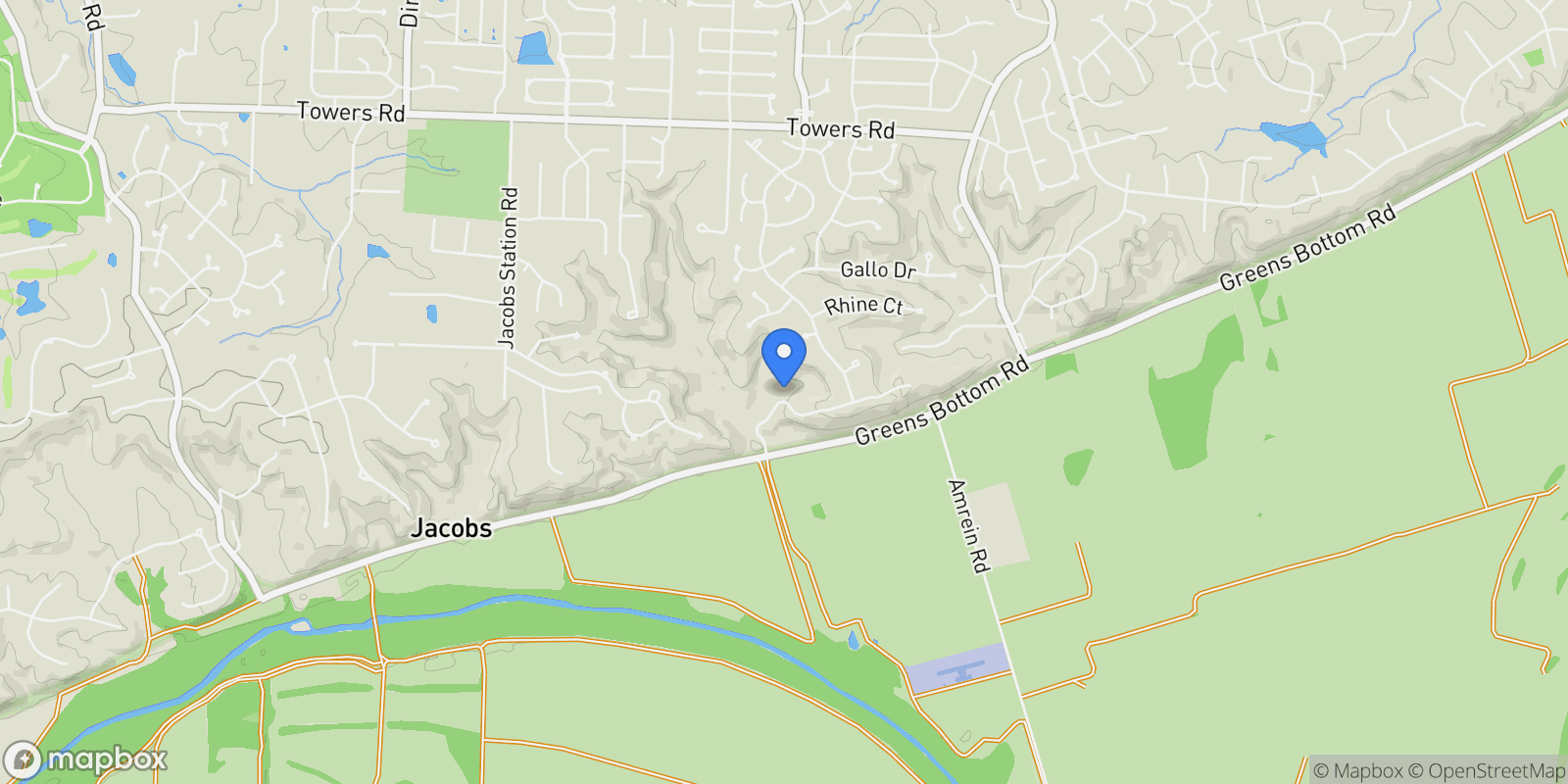 Map showing 4225 Napa View Lane, Weldon Spring, Missouri, United States.