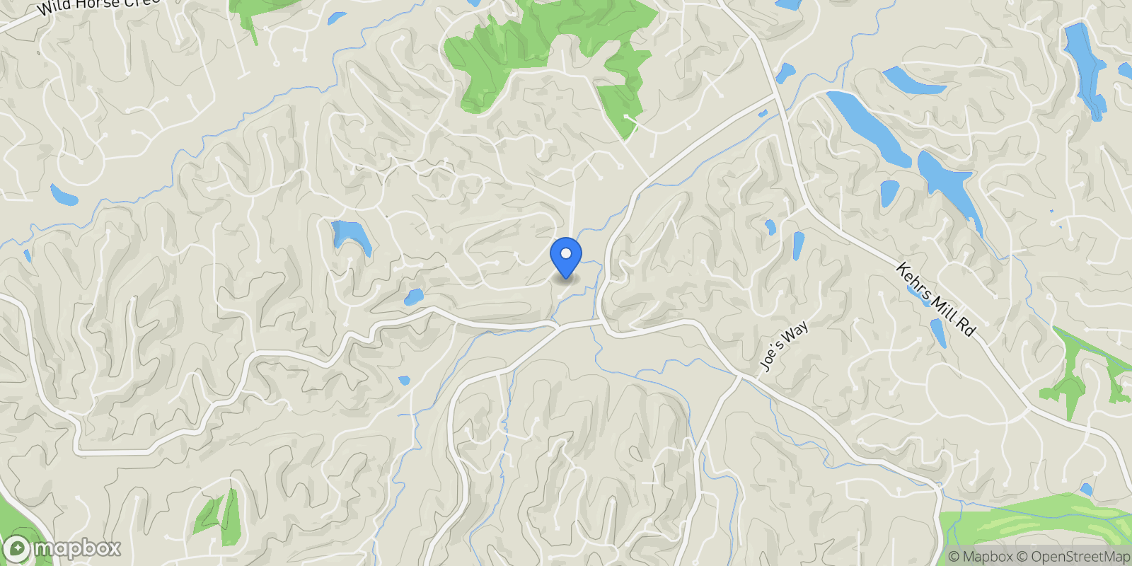Map showing 1460 Highland Valley Drive, Wildwood, Missouri, United States.