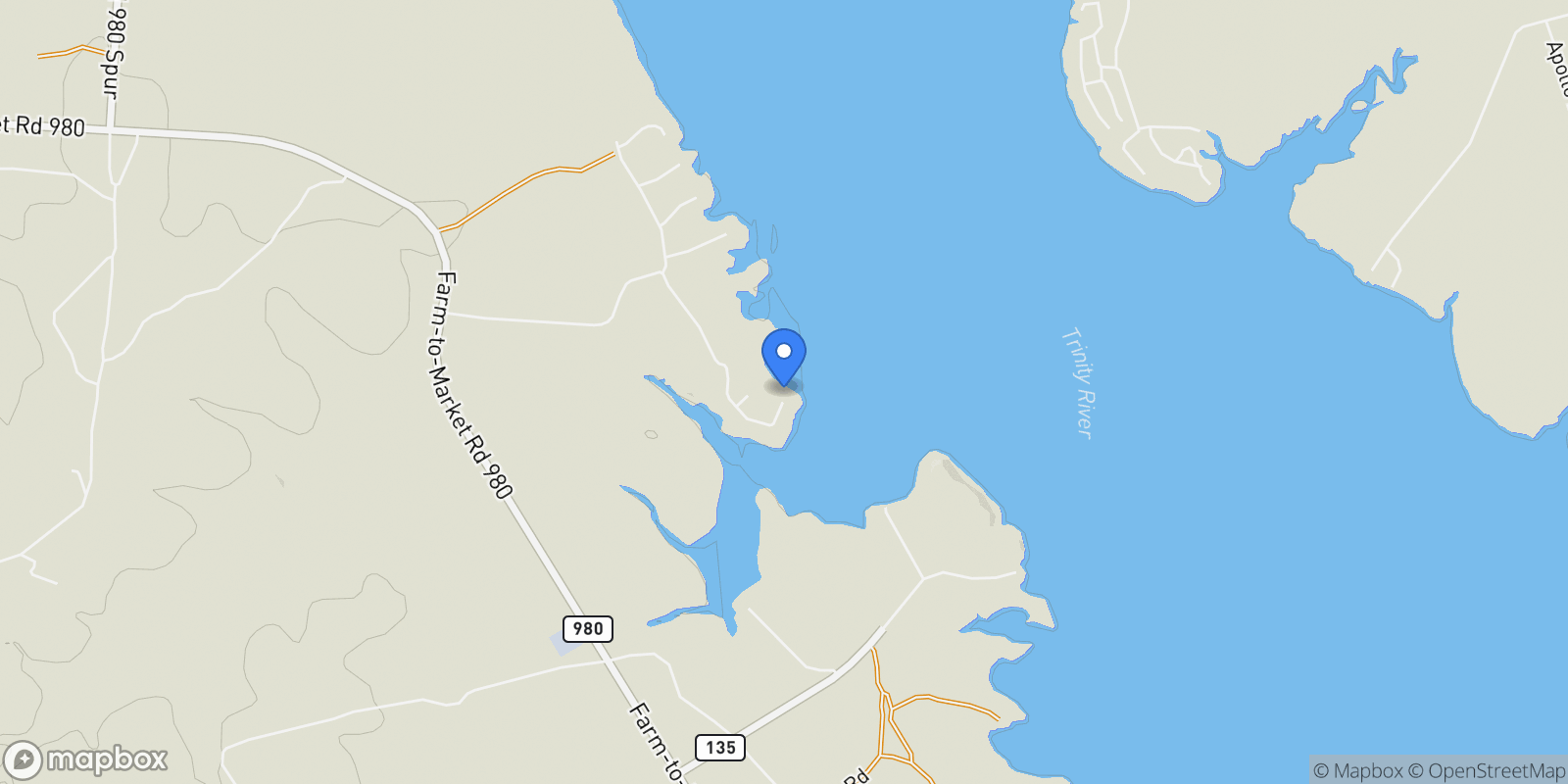Map showing 191 Beth Circle, Huntsville, TX 77320, Oakhurst, Texas, United States.