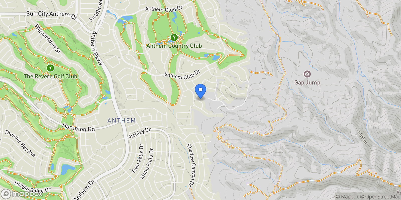 Map showing 12 Oro Valley Drive, Henderson, NV 89052, Henderson, Nevada, United States.