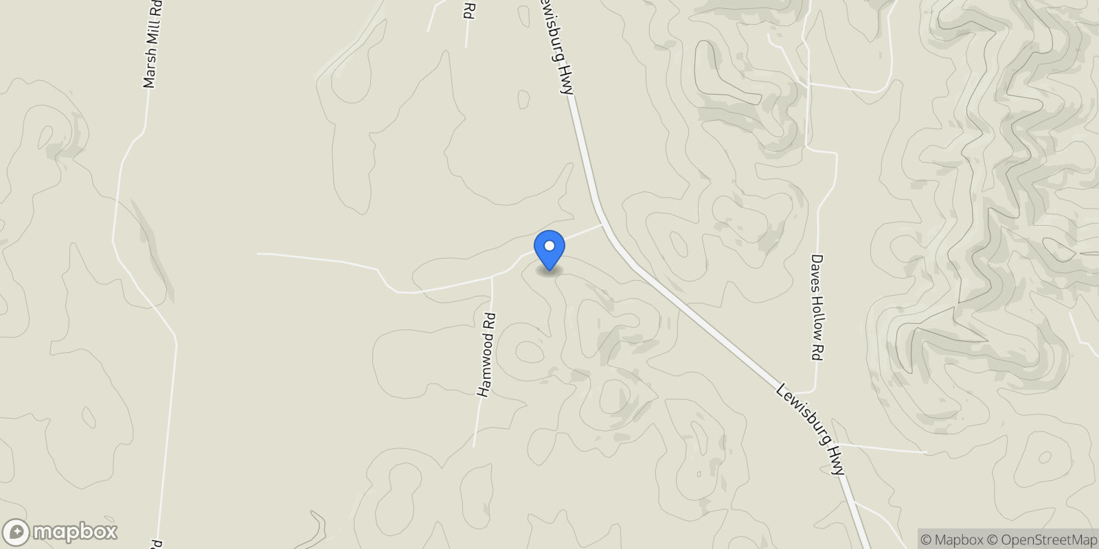 Map showing 34 Clayton Lane , Fayetteville, TN 37334, Fayetteville, Tennessee, United States.