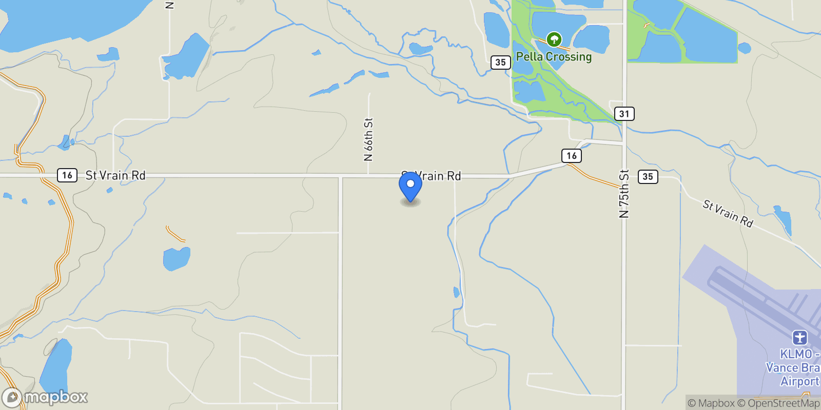Map showing 10930 N 85th Street, Longmont, Colorado, United States.