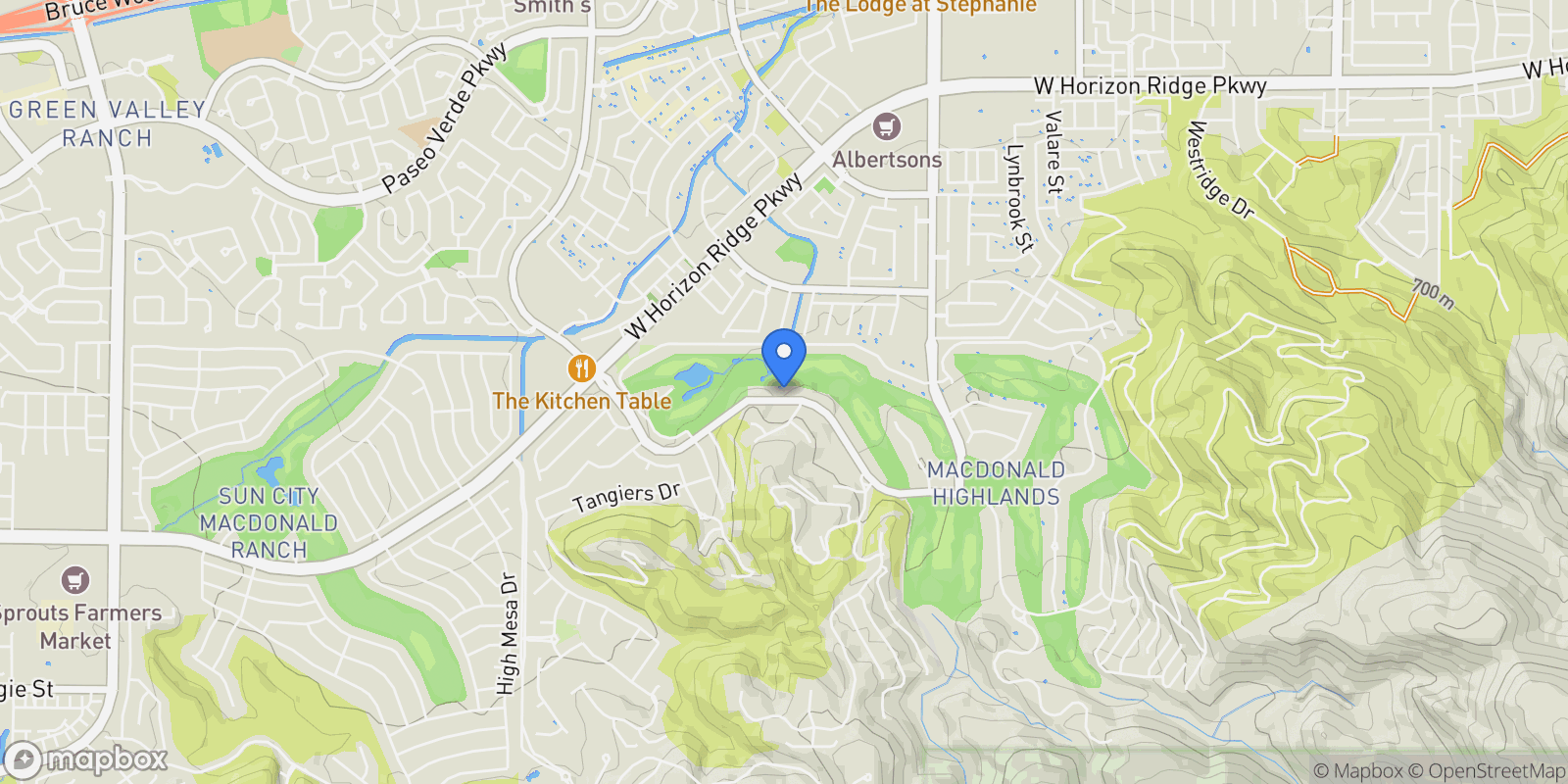Map showing 1492 MacDonald Ranch Drive, Henderson, NV 89012, Henderson, Nevada, United States.