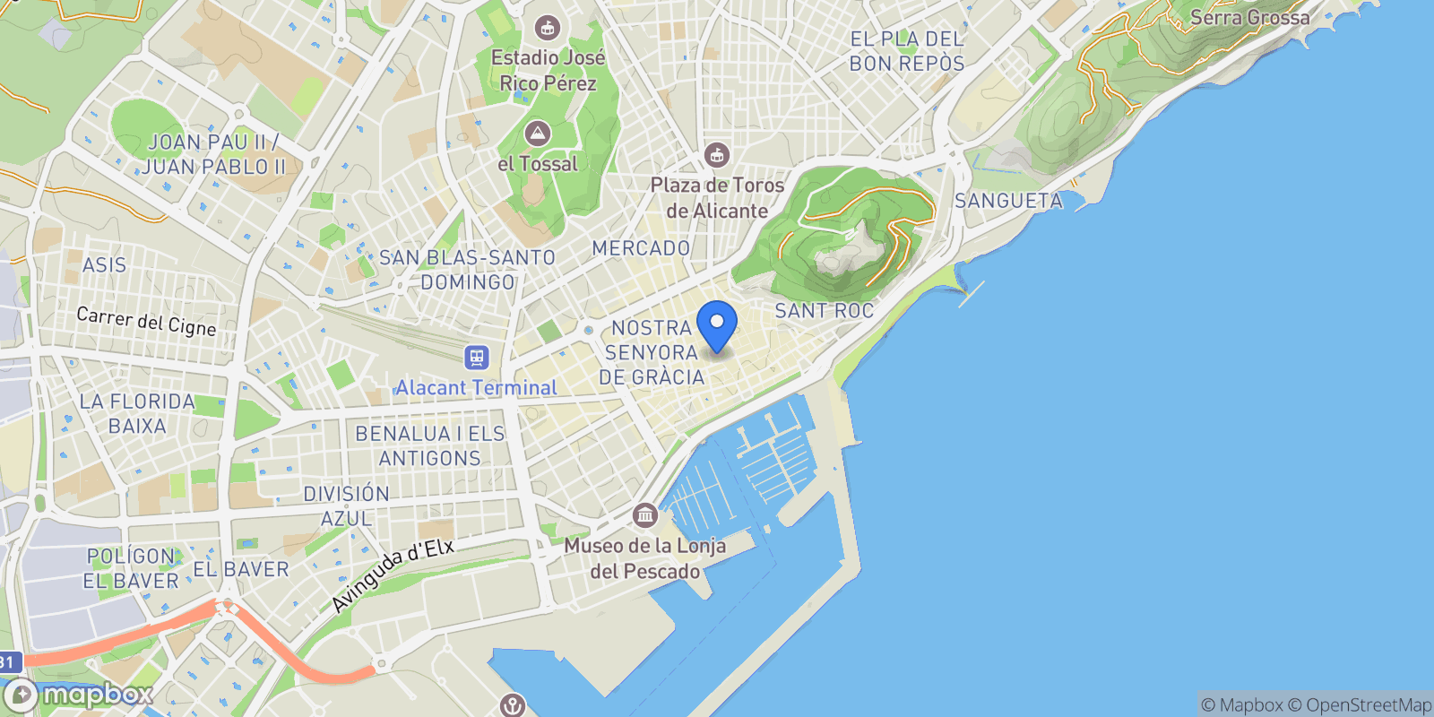 Map showing La Matanza, Other areas, Alicante, Other areas, Alicante, Valencian Community, Spain.