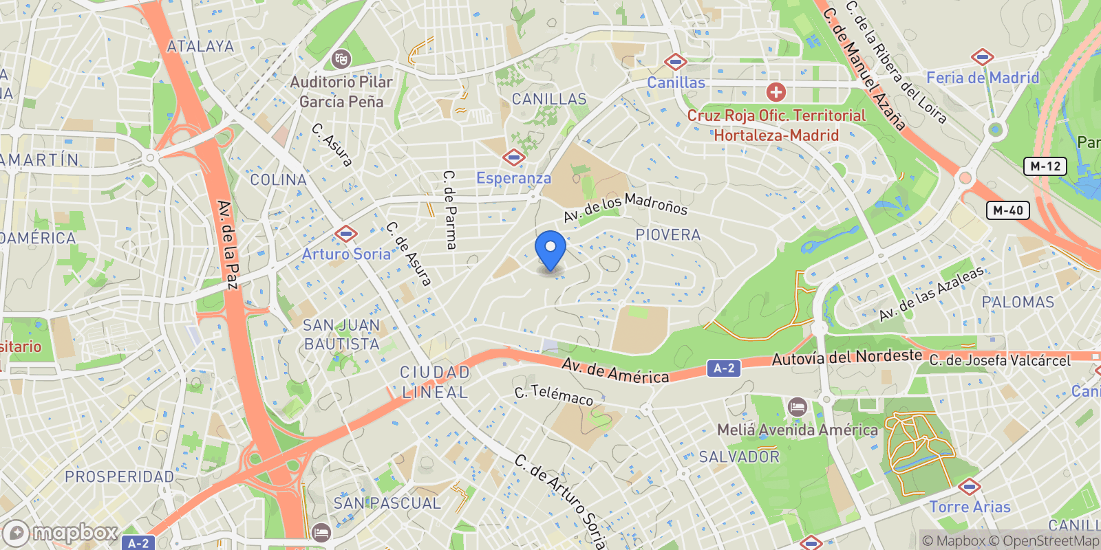 Map showing Calle Joselito, Madrid, Madrid, Hortaleza, Madrid, Spain.