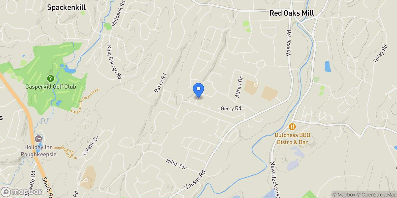 Map showing 21 Panessa Drive, Spackenkill, New York, United States.
