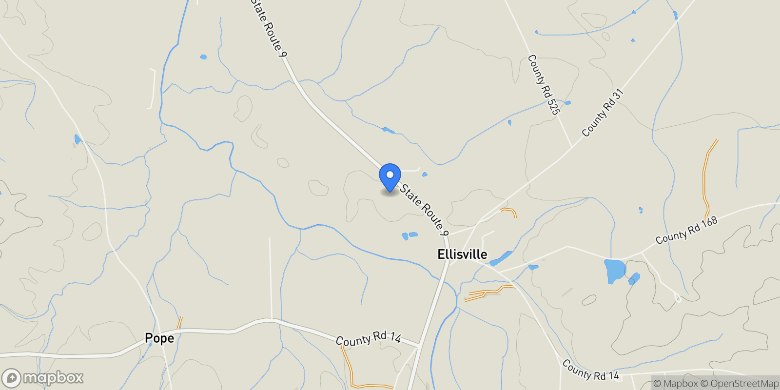 Map showing 7465 Alabama Highway 9, Centre, AL 35960, Centre, Alabama, United States.