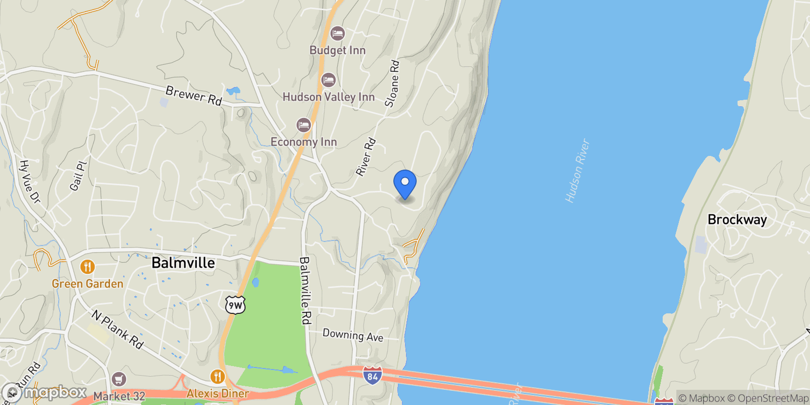 Map showing 39 Susan Drive, Newburgh, New York, United States.