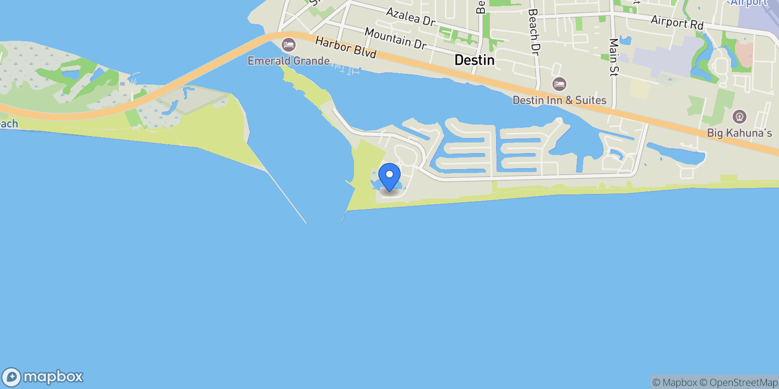 Map showing 64 Lands End Drive, Destin, FL 32541, Destin, Florida, United States.