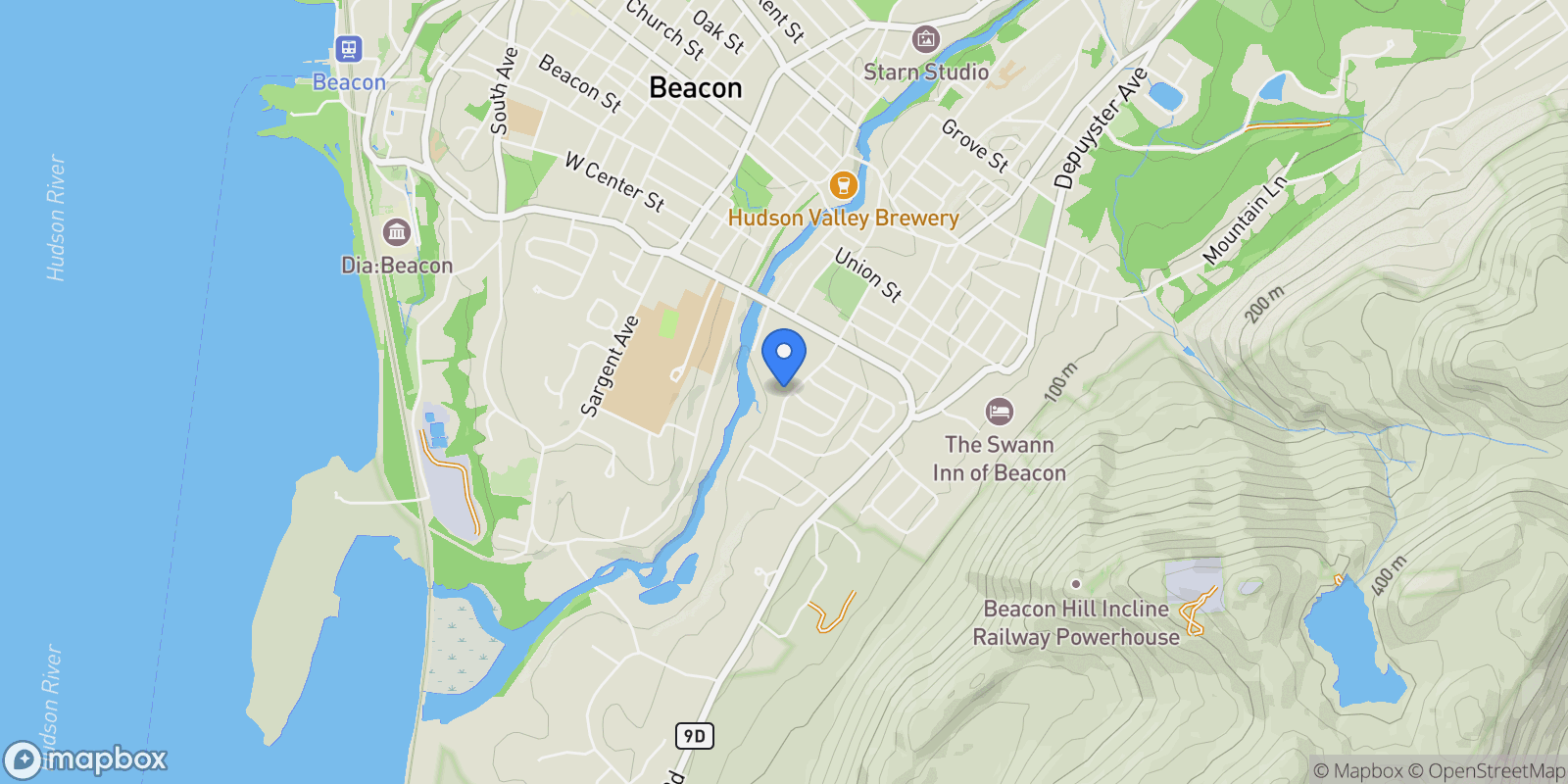 Map showing 67 Phillips Street, Beacon, New York, United States.