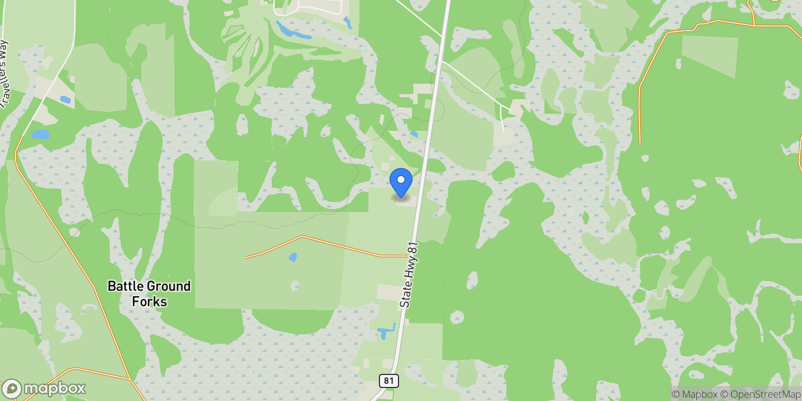 Map showing 13796 FL-81, Ponce De Leon, FL 32455, Bruce, Florida, United States.
