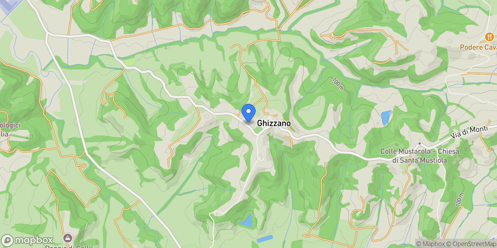 Map showing 56037 Ghizzano, Province of Pisa, Italy, Ghizzano, Tuscany, Italy.
