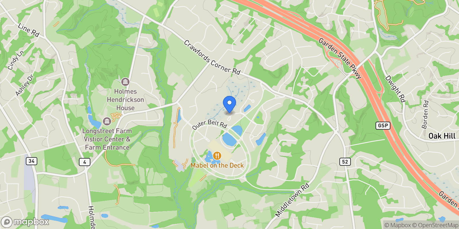 Map showing 11 Jansky Drive, Holmdel, NJ 07733, Holmdel, New Jersey, United States.