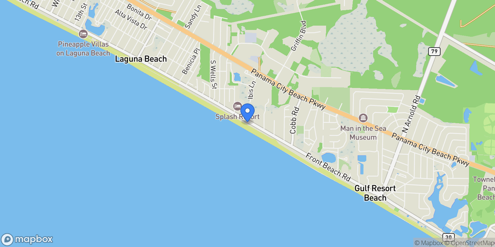 Map showing 17657 Front Beach Road B, Rosemary Beach, Florida, United States.