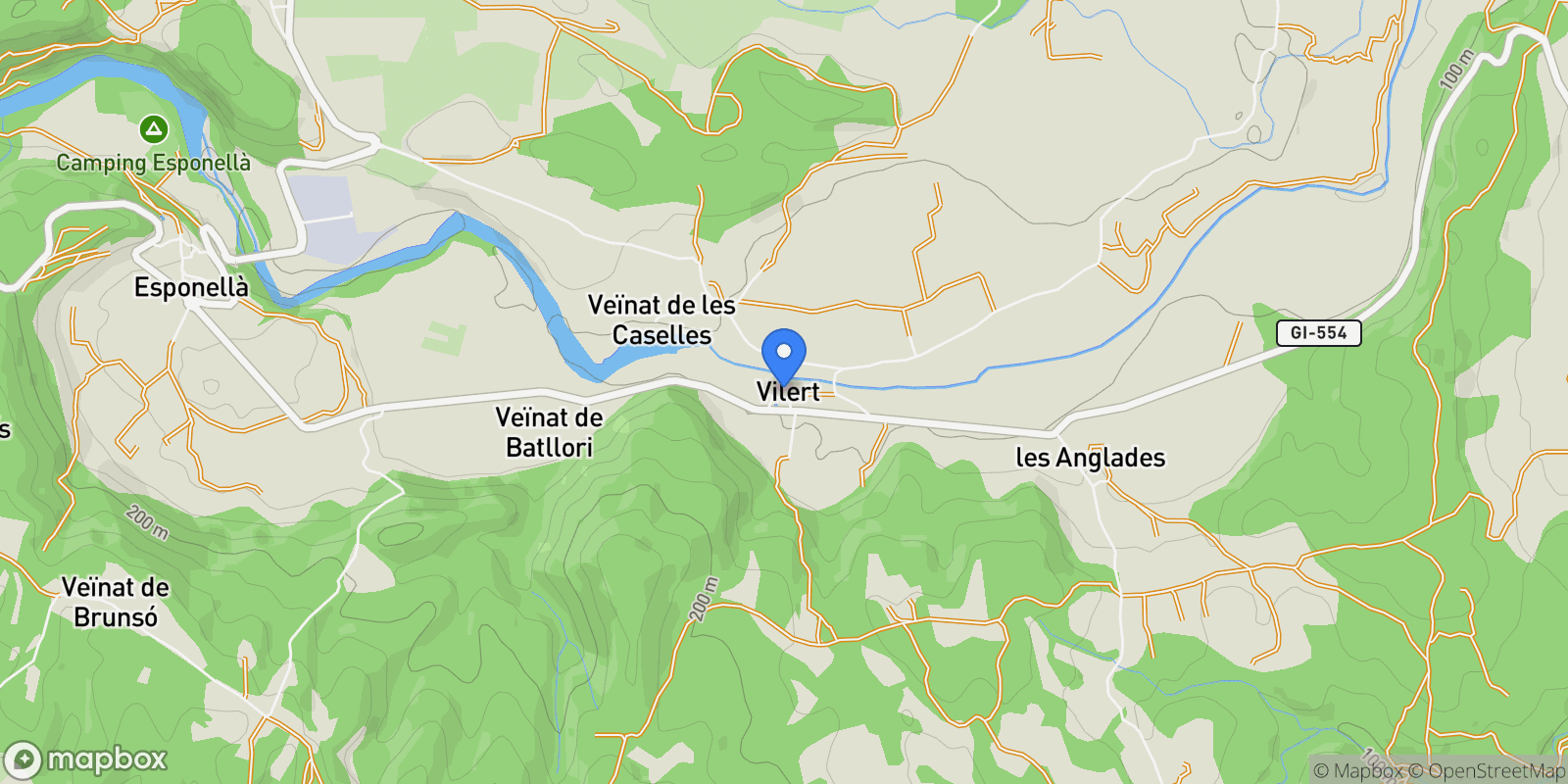 Map showing La Calma de Rita, Esponella, Girona, Esponella, Esponella, Catalonia, Spain.