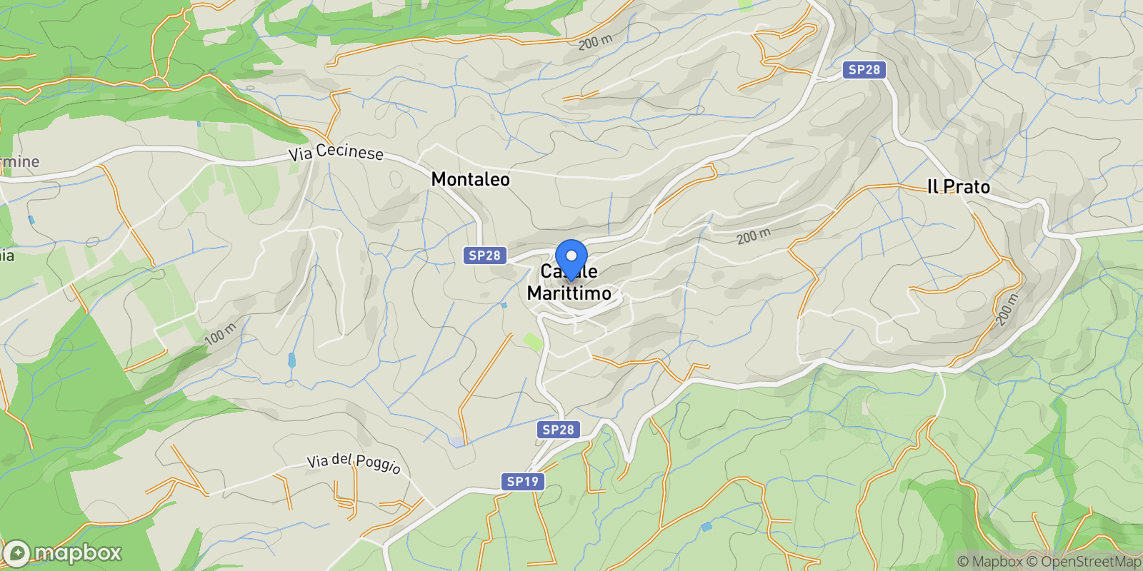 Map showing 56040 Casale Marittimo PI, Italy, Casale Marittimo, Tuscany, Italy.