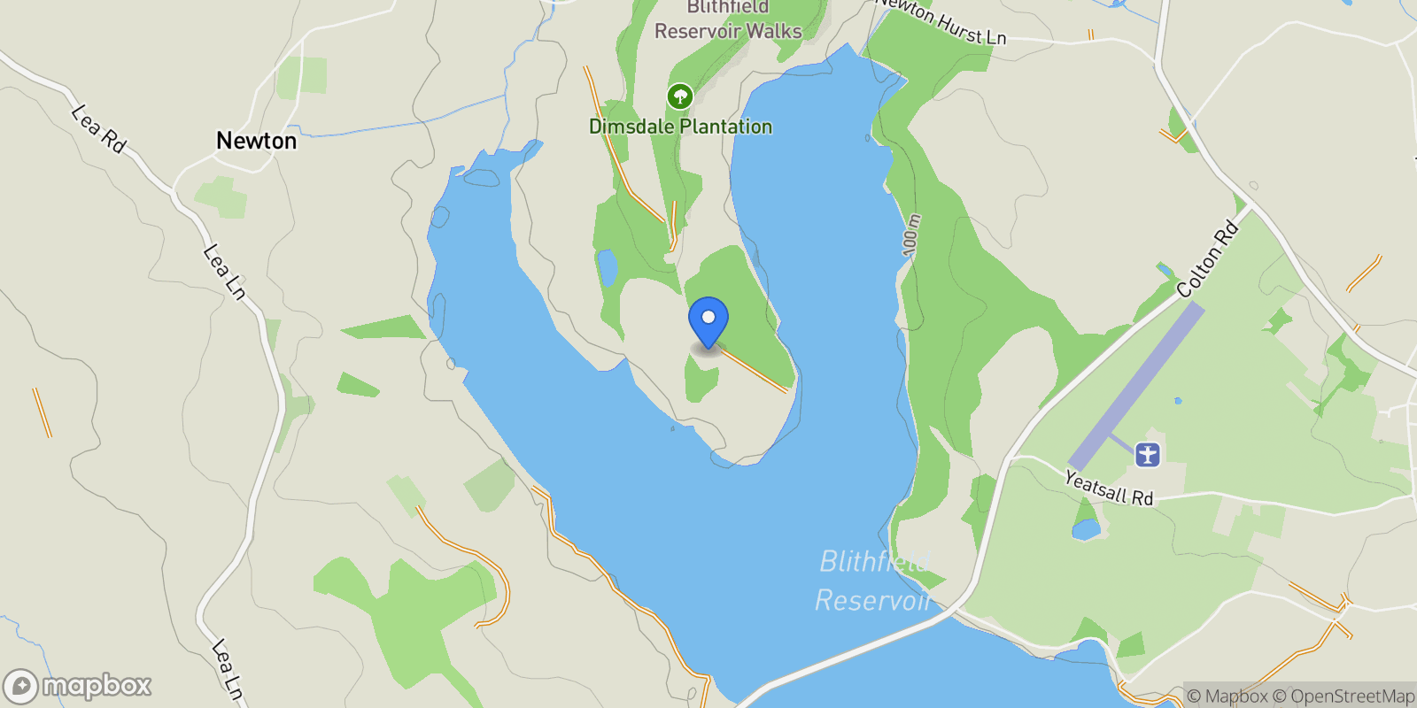 Map showing Dapple Heath, Osprey House, Stanley Wood Court, Dapple Heath, Staffordshire, Dapple Heath, England, United Kingdom.