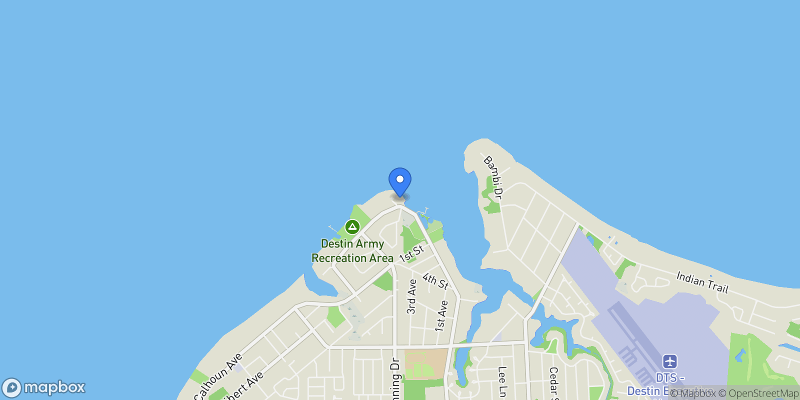 Map showing 907 Peacock's Point Drive, Destin, FL 32541, Destin, Florida, United States.