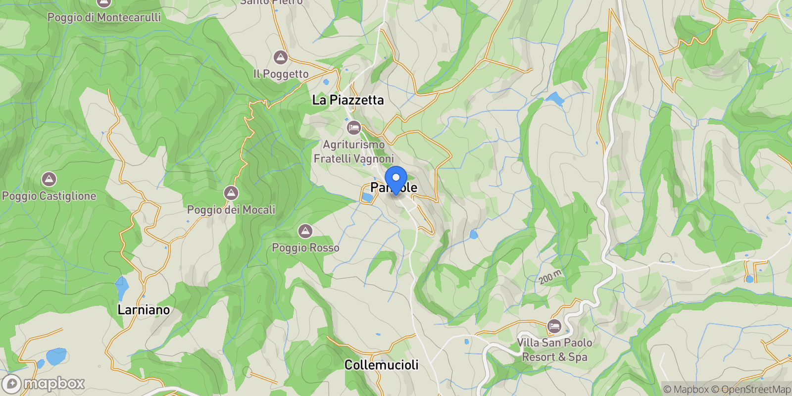 Map showing 53037 Pancole, Province of Siena, Italy, Pancole, Tuscany, Italy.