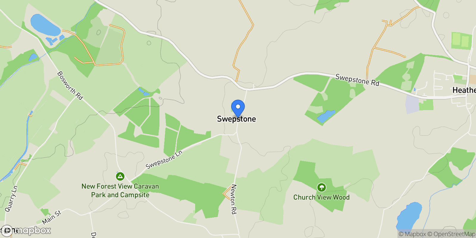Map showing Church Street, Swepstone House, Swepstone, Leicestershire, Swepstone, England, United Kingdom.