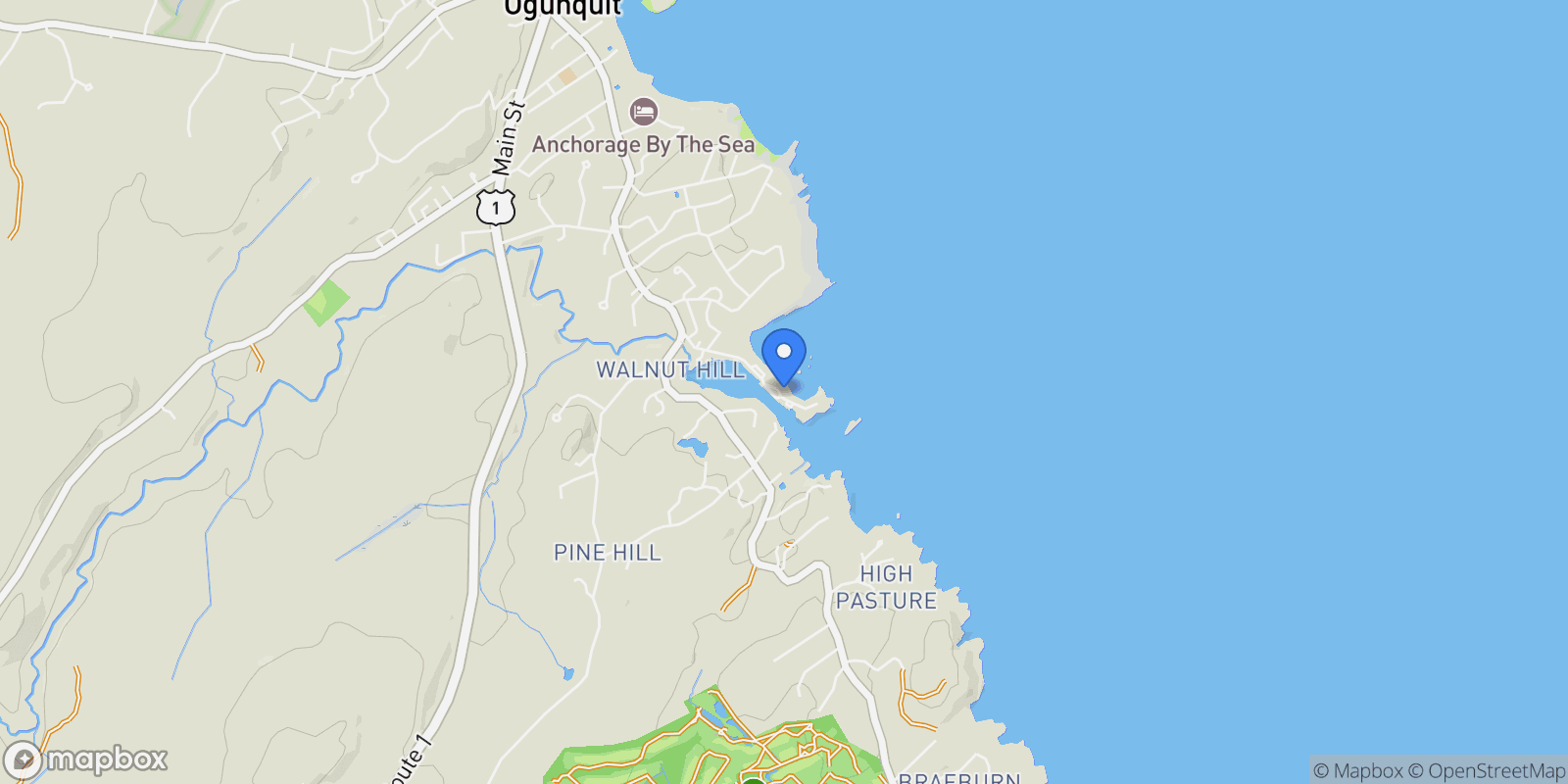 Map showing 113 Perkins Cove Road, Ogunquit, ME, 03907, USA, Ogunquit, Maine, United States.