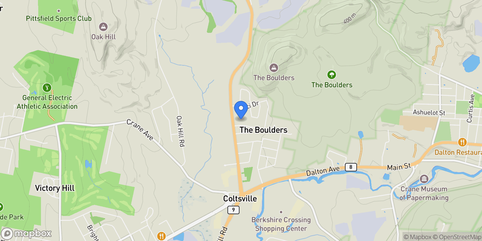 Map showing 17 Kittredge Rd, Pittsfield, MA 01201, Pittsfield, Massachusetts, United States.