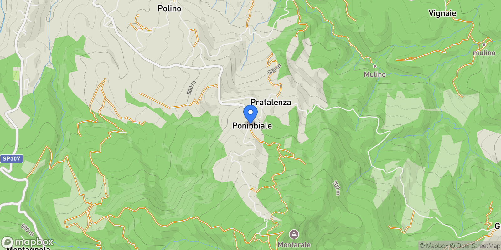 Map showing Fraz. Ponibbiale, Ponibbiale, Umbria, Italy.