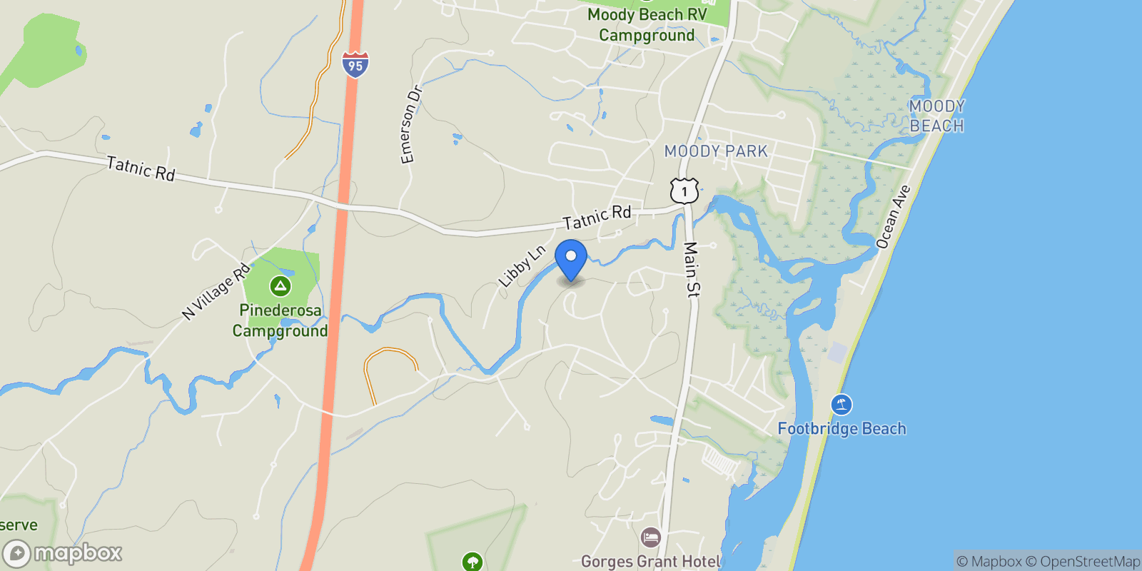 Map showing 31 Rebecca Road, Ogunquit, ME, 03907, USA, Ogunquit, Maine, United States.
