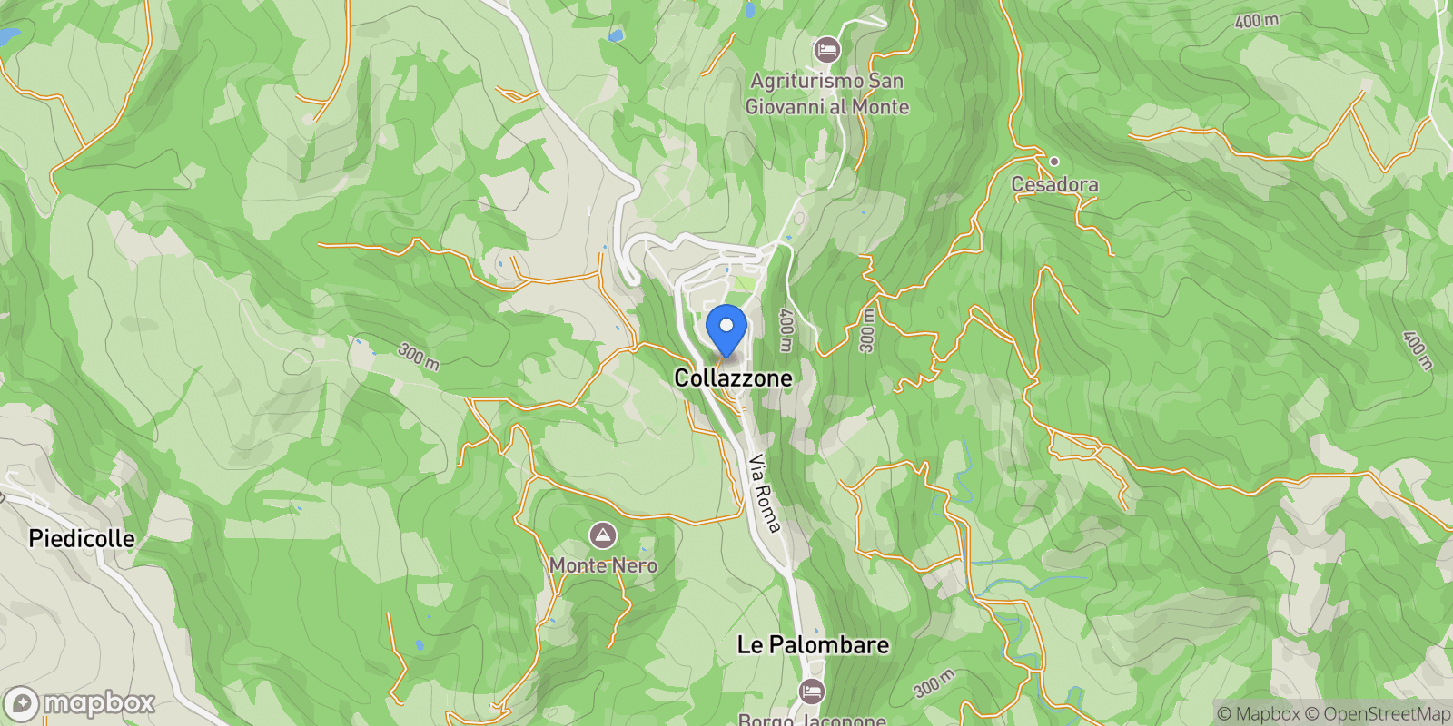 Map showing Loc. CANALICCHIO VIA G.GARIBAL, 14, Collazzone, Umbria, Italy.