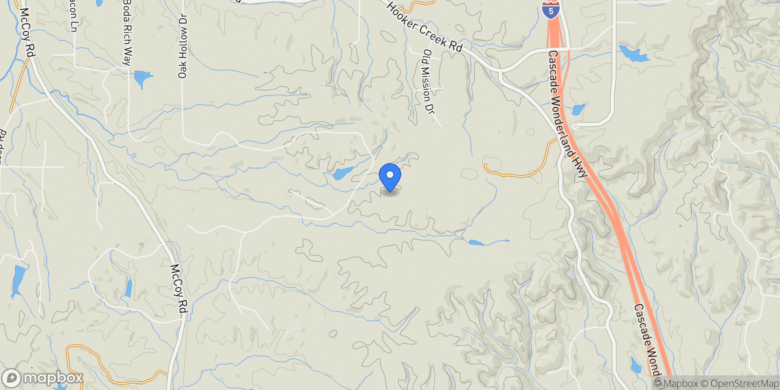 Map showing Cottonwood, California, United States.