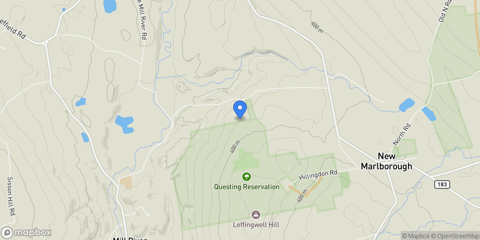 Map showing 62 Hill Heights Rd, New Marlborough, MA 01244, Great Barrington, Massachusetts, United States.