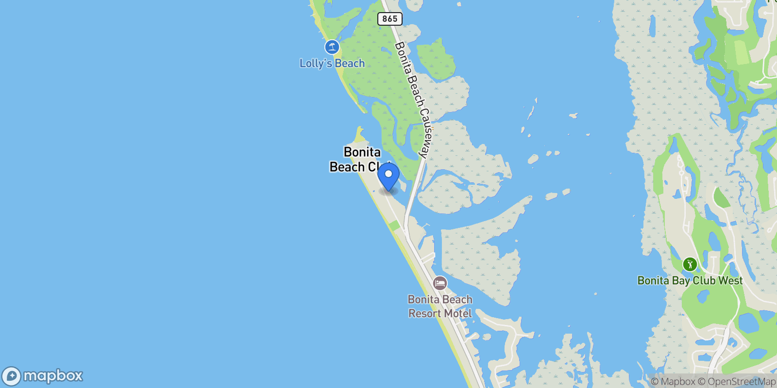 Map showing 25875 Hickory Boulevard 502, Bonita Springs, Florida, United States.