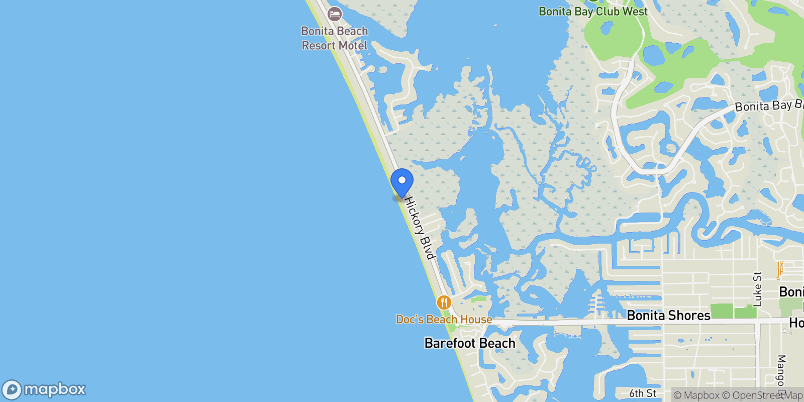 Map showing 27390 Hickory Boulevard, Bonita Springs, Florida, United States.