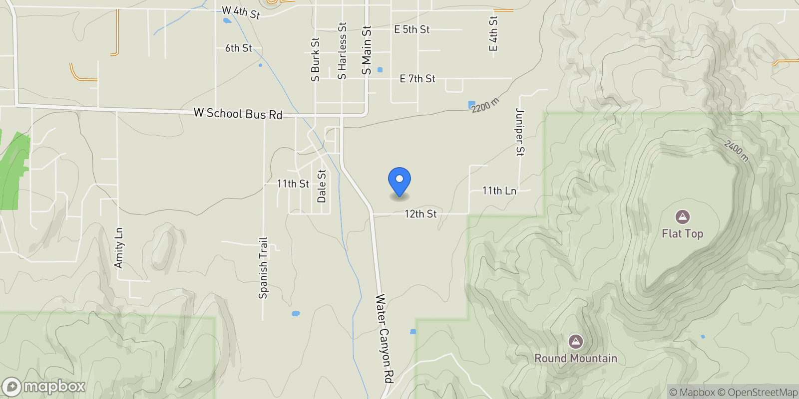 Map showing 975 S Water Canyon Road, Eagar, AZ 85925, Eagar, Arizona, United States.
