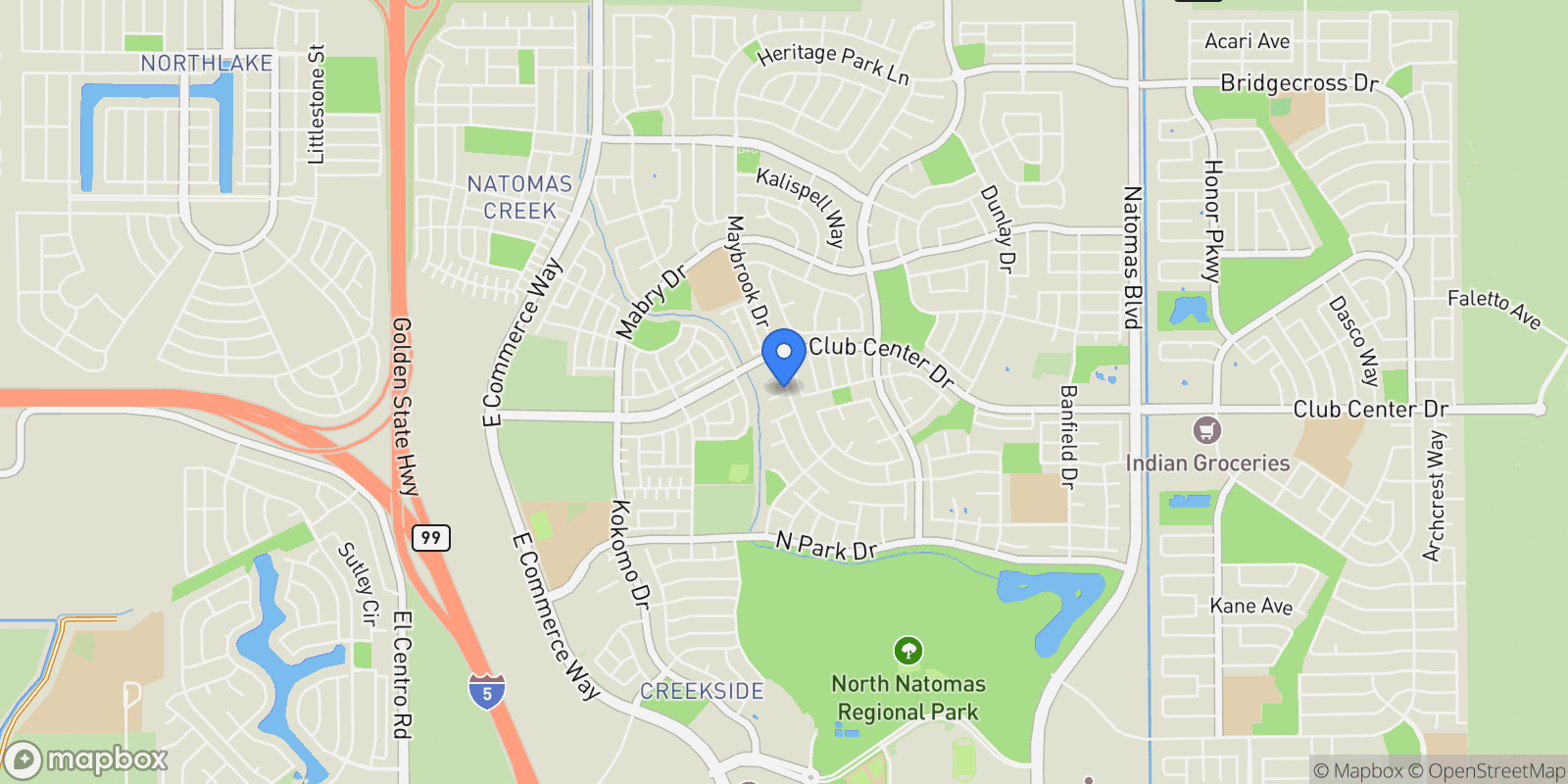 Map showing 4866 Alterra Way, Sacramento, California, United States.