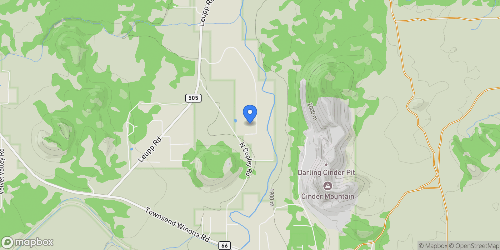 Map showing 12957 MINE SHAFT Trail, Flagstaff, AZ 86004, Flagstaff, Arizona, United States.