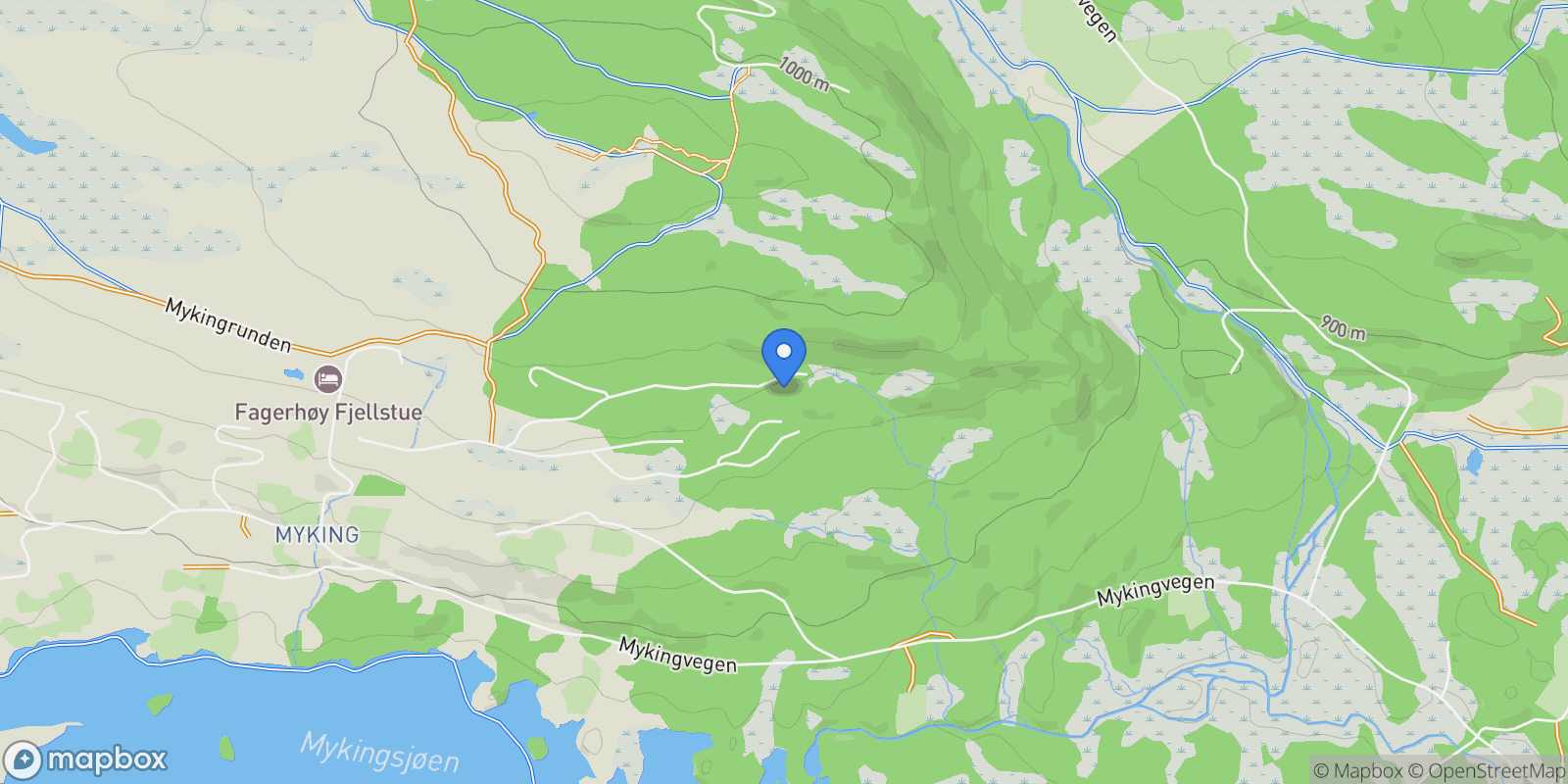 Map showing Mykinghøgde 114, 3540 Nesbyen, Norway, Nesbyen, Buskerud, Norway.
