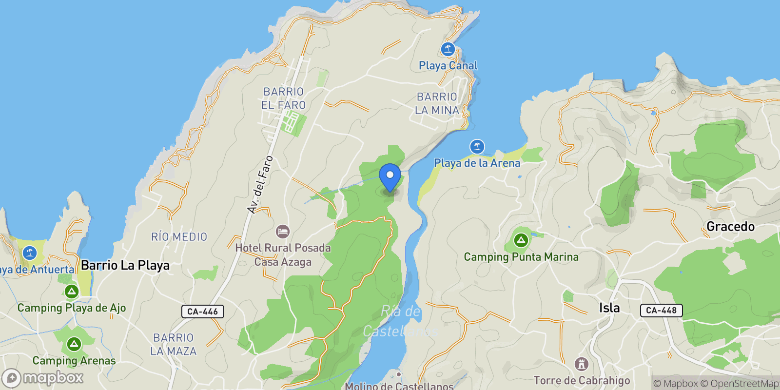 Map showing Bareyo, Cantabria, Spain.