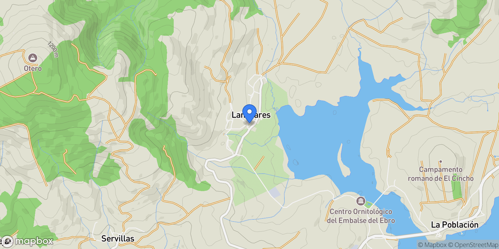 Map showing Campoo de Yuso, Cantabria, Spain.