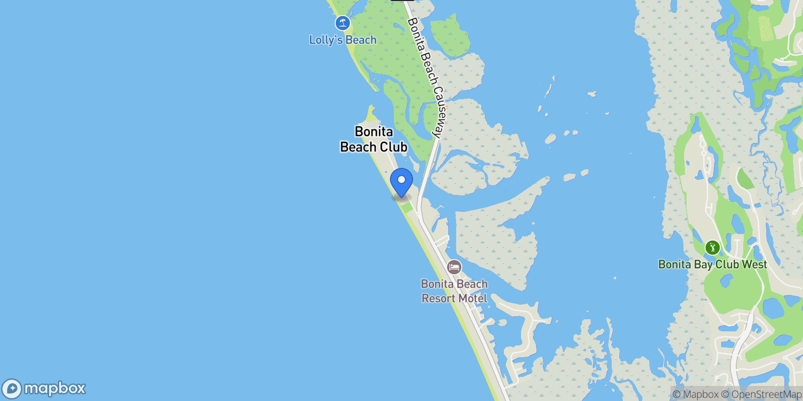Map showing 26000 Hickory Boulevard 206, Bonita Springs, Florida, United States.